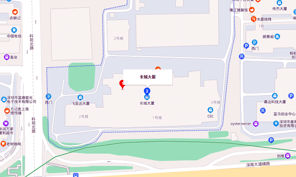 长城计算机大厦位置地图