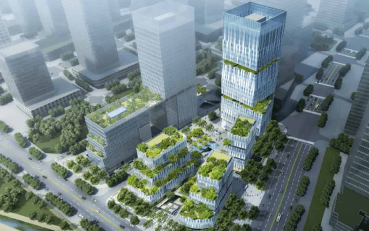 深圳创维海外发展大厦写字楼大堂实景 - 高端商务接待区