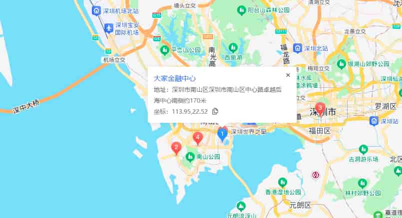大家金融中心位置地图