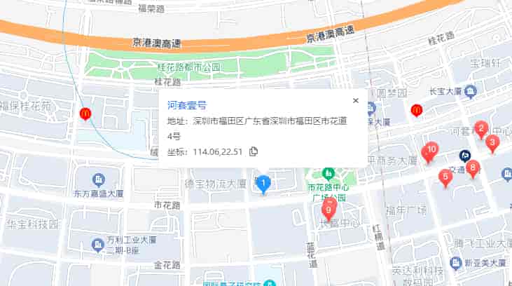 河套壹号位置地图