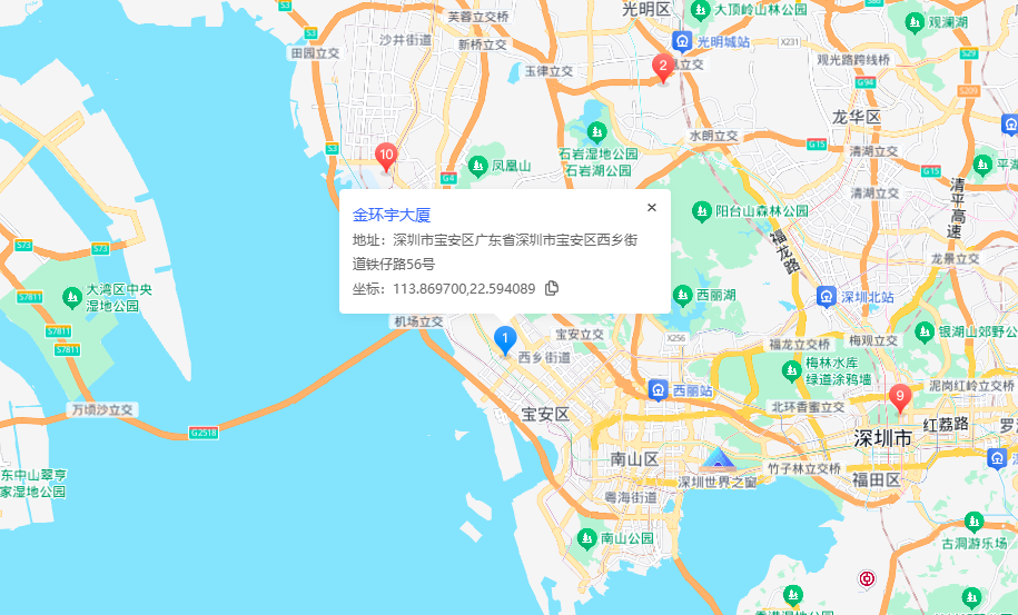 金环宇大厦位置地图