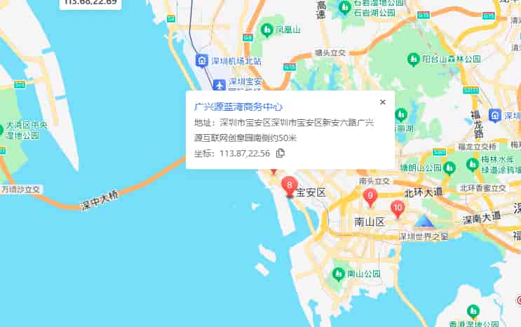 蓝湾商务中心位置地图