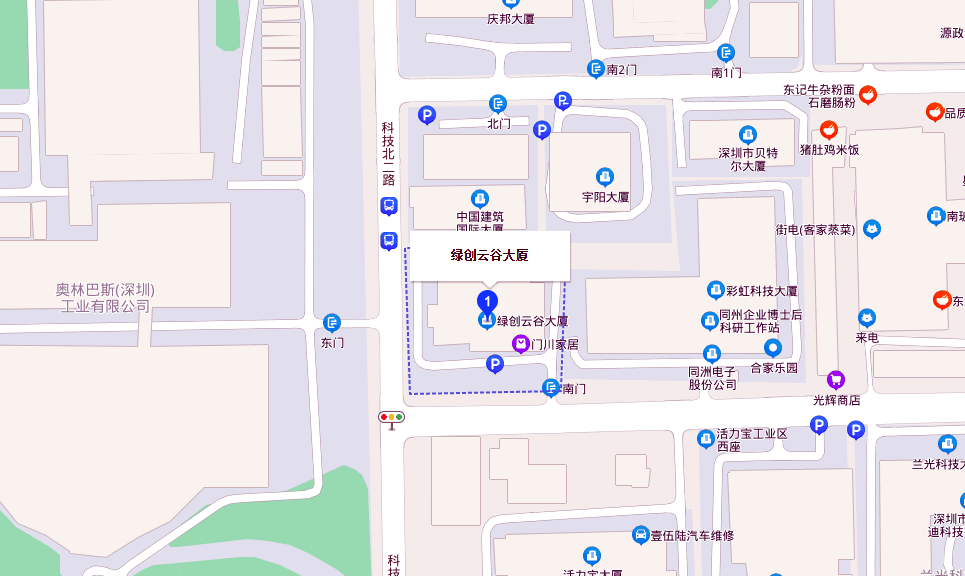 绿创云谷大厦位置地图