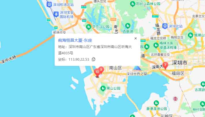 前海恒昌大厦位置地图