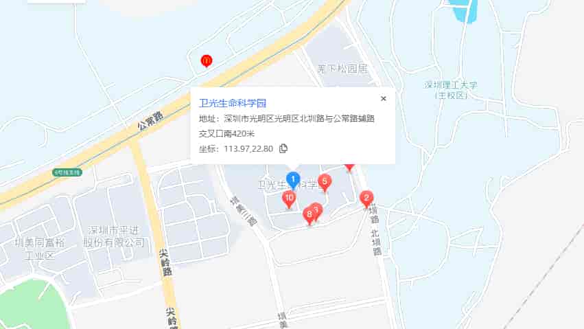 卫光生命科学园位置地图