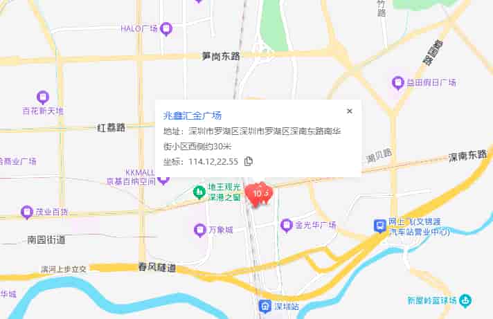 兆鑫汇金广场位置地图